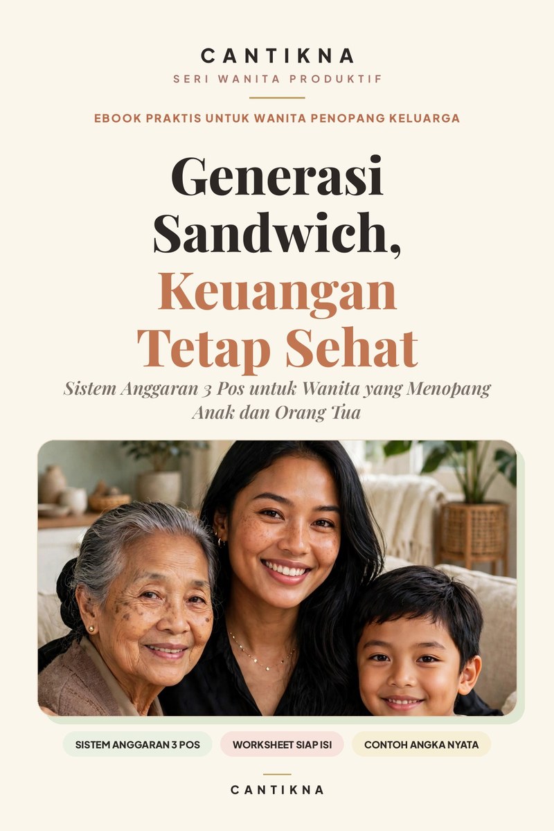 Sampul ebook Generasi Sandwich, Keuangan Tetap Sehat